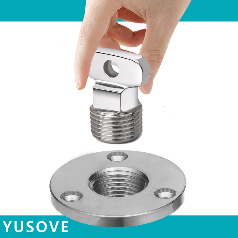 YUSOVE Marine Drain Plug Kit 316 Stainless Steel Boat Drain Plug Fits 1 inch Hole with Screw Boat Transoms Garboard Drain & Plug - Image 5